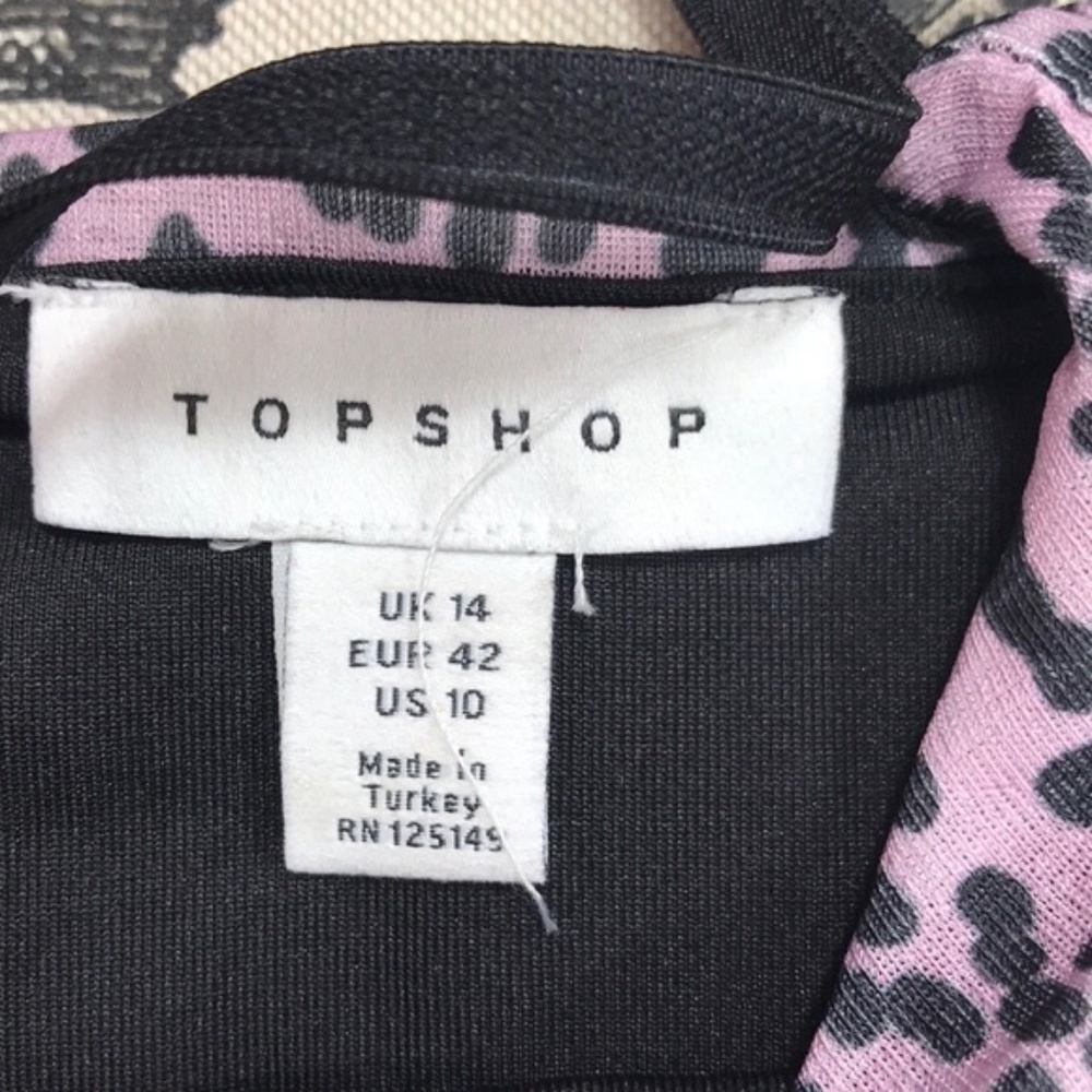 TOPSHOP Ruched Spot Print Bodysuit - Picture 5 of 7
